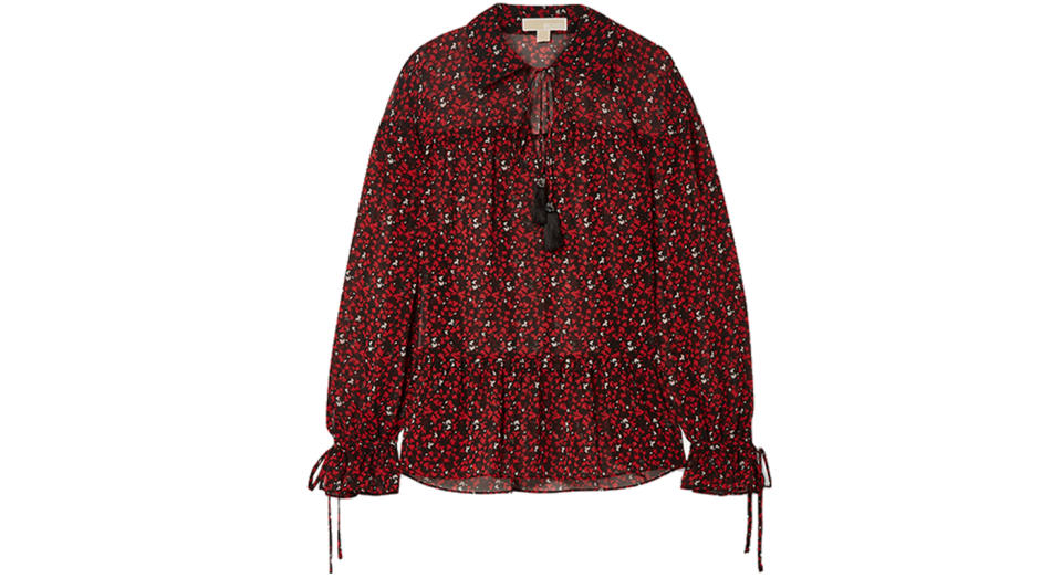 Michael Michael Kors Printed Georgette Blouse 