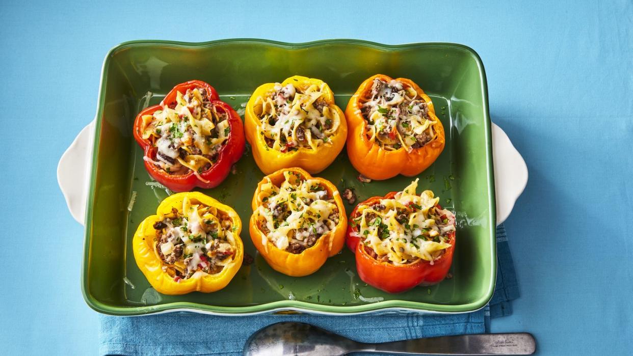 the pioneer woman beef stroganoff stuffed peppers