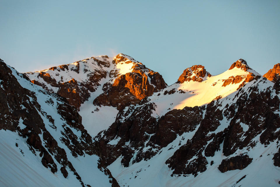 Mount Toubkal hit by the morning sun: MuchBetterAdventures