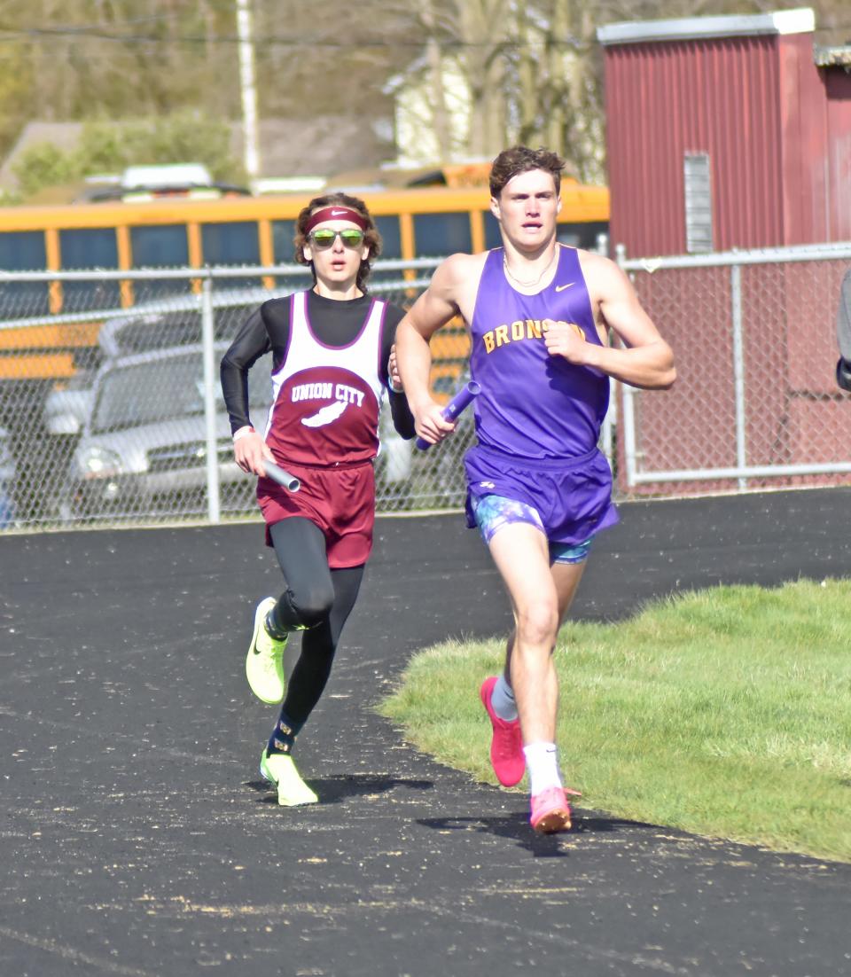 Bronson's Boston Bucklin qualified for the state finals in the 800 meter run on Friday