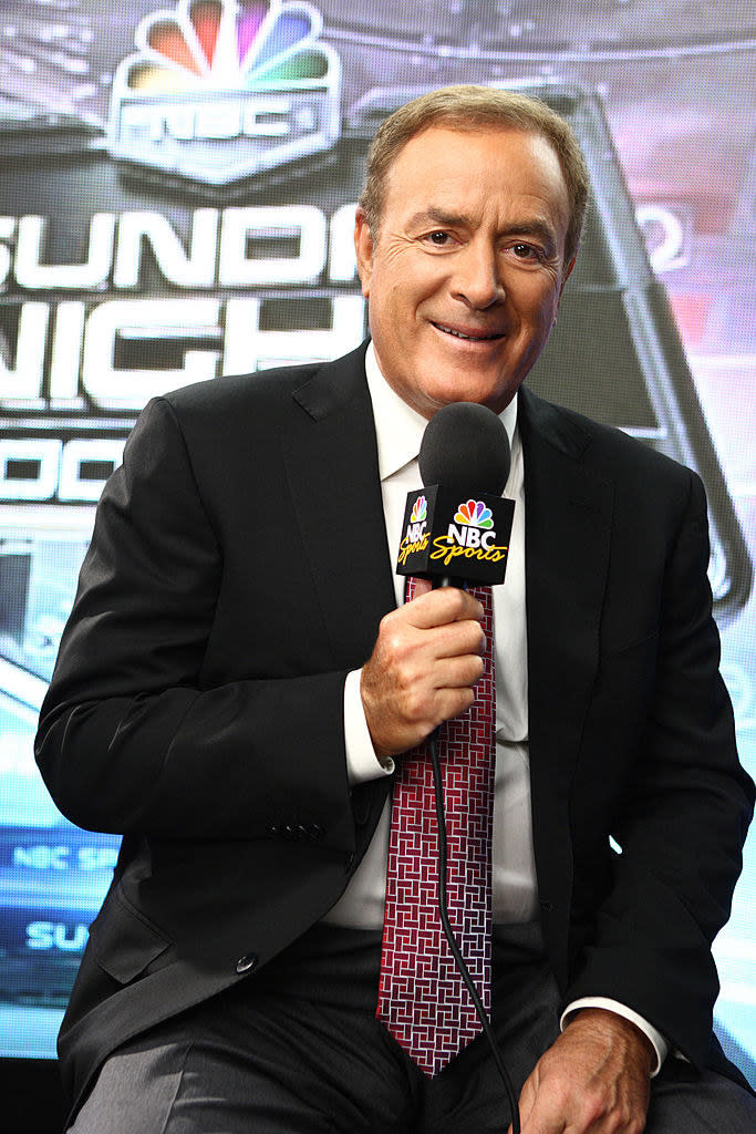 Closeup of Al Michaels