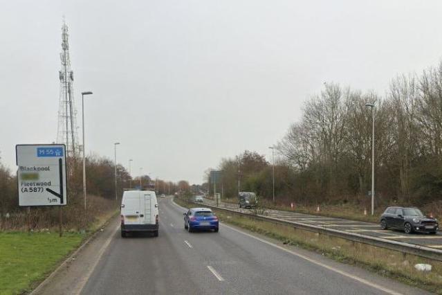 M55 link road in Blackpool to close for five nights while