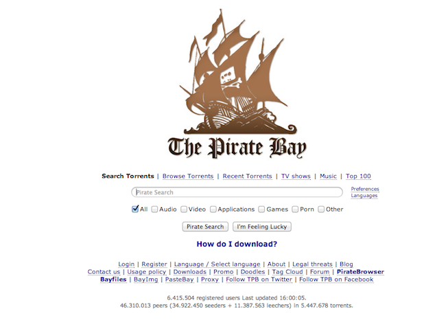 The Pirate Bay's Mobile Domain Suspended By Registrar * TorrentFreak