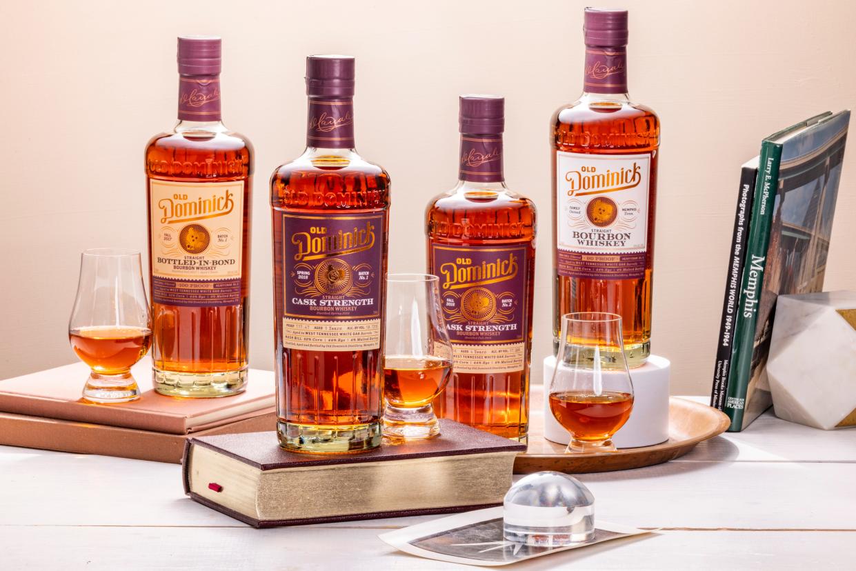 Old Dominick Distillery’s small batch bourbon whiskey releases include a Straight Tennessee Whiskey, a Bottled-in-Bond Whiskey and Cask Strength whiskeys.