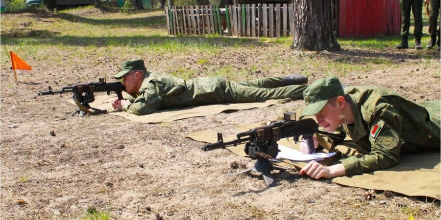 Belarusian military during exercises (illustrative photo)