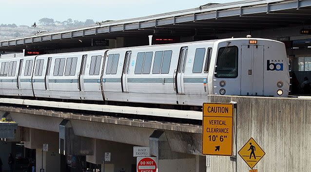 The 32-year-old boarded the BART Train at Daly City station (pictured). Source: Getty Images