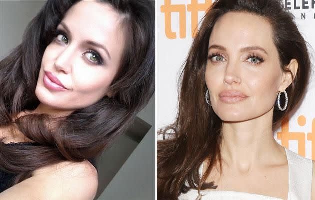 Can you spot the difference between Lina and Angelina? Photo: Instagram/Getty