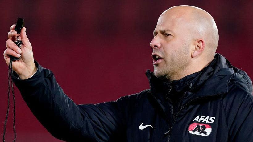 Arne Slot managing AZ Alkmaar