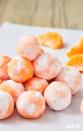 <p>Pro tip: store them in the refrigerator until you're ready to serve.</p><p>Get the recipe from <a href="https://www.delish.com/cooking/recipe-ideas/a27378203/orange-creamsicle-truffles-recipe/" rel="nofollow noopener" target="_blank" data-ylk="slk:Delish;elm:context_link;itc:0;sec:content-canvas" class="link ">Delish</a>.</p>