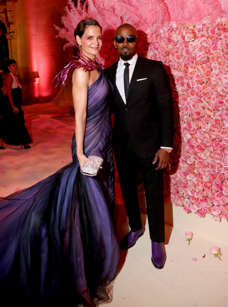 Katie Holmes and Jamie Foxx pictured in May in New York City. (Photo: Kevin Tachman/MG19/Getty Images for The Met Museum/Vogue)