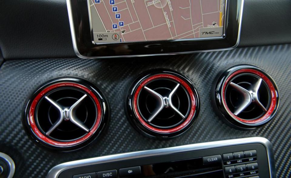 <p>2014 Mercedes-Benz CLA45 AMG 4MATIC air vents</p>