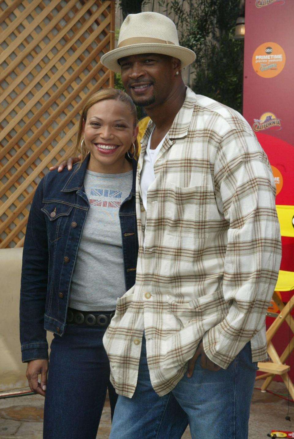Tisha Campbell and Damon Wayans of the ABC sitcom “My Wife and Kids” attend the ABC Primetime Preview Weekend on Aug. 25, 2002, at Disney’s California Park in Anaheim, California. (Photo by Frazer Harrison/Getty Images)