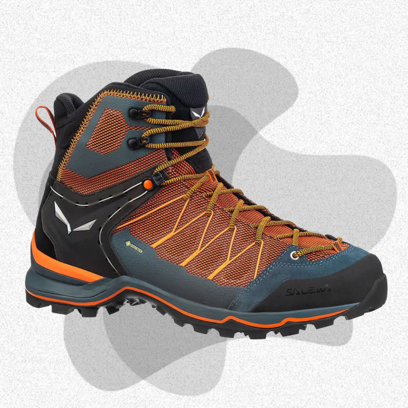 <p>Courtesy of Back Country</p><p>With a pop of style and plenty of performance, the Salewa MTN Trainer Lite Mid GTX is the complete package of a men's hiking boot. Weighing in at 20 ounces, it offers hikers a unique mid-cut boot construction that connects the instep, sole, and heel for an ideal mix of support and flex. A Gore-Tex lining provides waterproof protection, while an EVA midsole absorbs shock and generates ample rebound. The tread pattern features deep lugs and grooves for traction on any terrain, and the dynamic combination of the flexible ankle cuff, heel stabilizer, and rubber toe cap offers stability and protection where hikers need it most.</p><p>[$220; <a href="https://clicks.trx-hub.com/xid/arena_0b263_mensjournal?q=https%3A%2F%2Fbackcountry.tnu8.net%2Fc%2F3422340%2F358742%2F5311%3FsubId1%3Dmj-besthikingboots-mcharboneau-1023-update%26u%3Dhttps%3A%2F%2Fwww.backcountry.com%2Fb%2Fsalewa-mountain-trainer-lite-mid-gtx-hiking-boot-mens&event_type=click&p=https%3A%2F%2Fwww.mensjournal.com%2Fgear%2Fbest-hiking-boots%3Fpartner%3Dyahoo&author=Jack%20Haworth&item_id=ci02b8d096400c2605&page_type=Article%20Page&partner=yahoo&section=hiking%20boots&site_id=cs02b334a3f0002583" rel="nofollow noopener" target="_blank" data-ylk="slk:backcountry.com;elm:context_link;itc:0;sec:content-canvas" class="link ">backcountry.com</a>]</p>