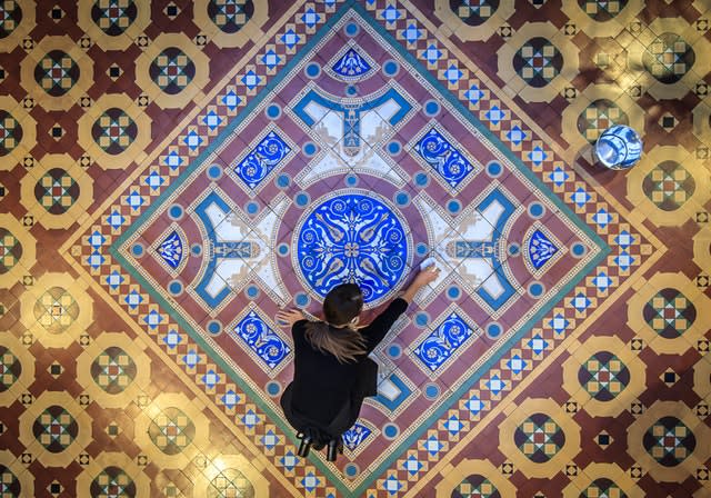 Rare 19th century floor tiles open to the public