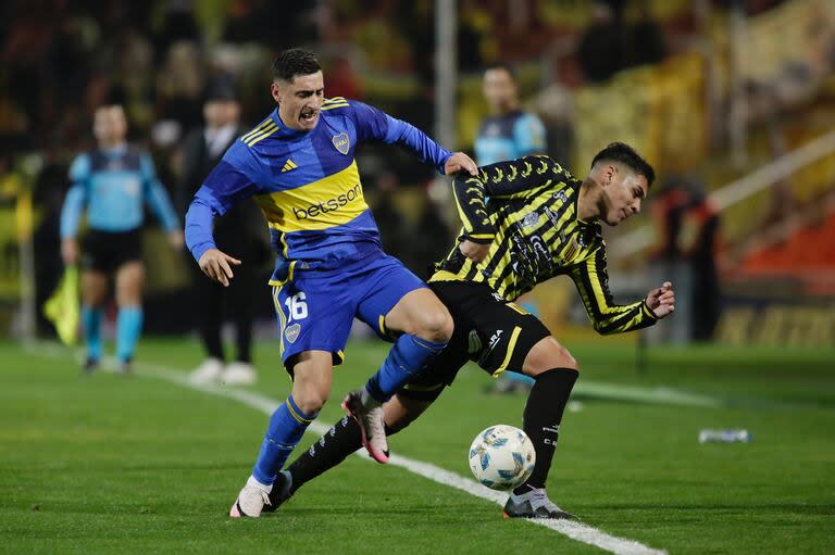Miguel Merentiel abrió el marcador para Boca Juniors en la victoria sobre Almirante Brown