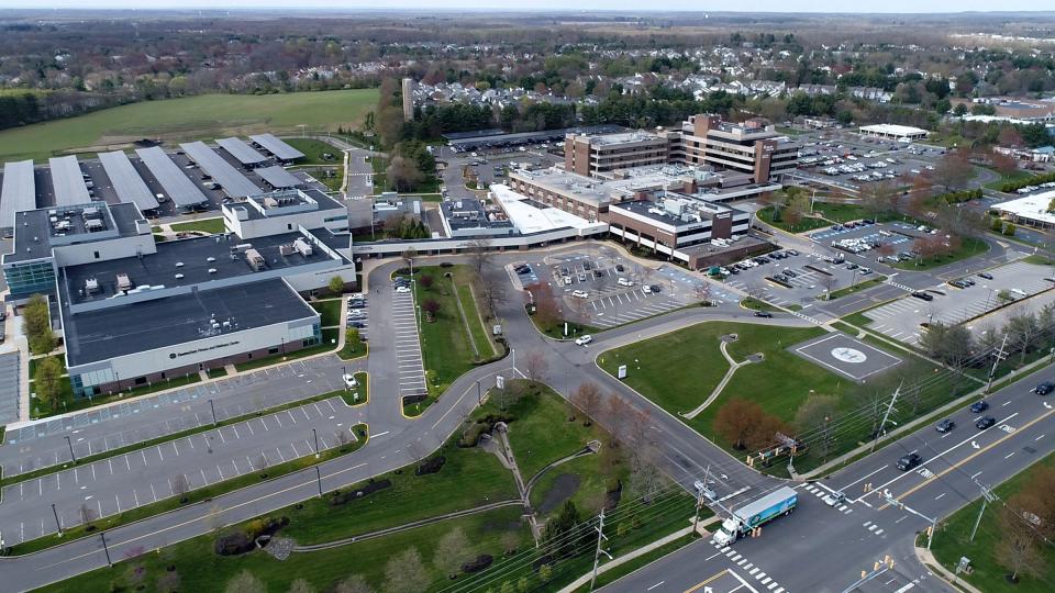 CentraState Medical Center in Freehold Township is shown Tuesday, April 14, 2020.