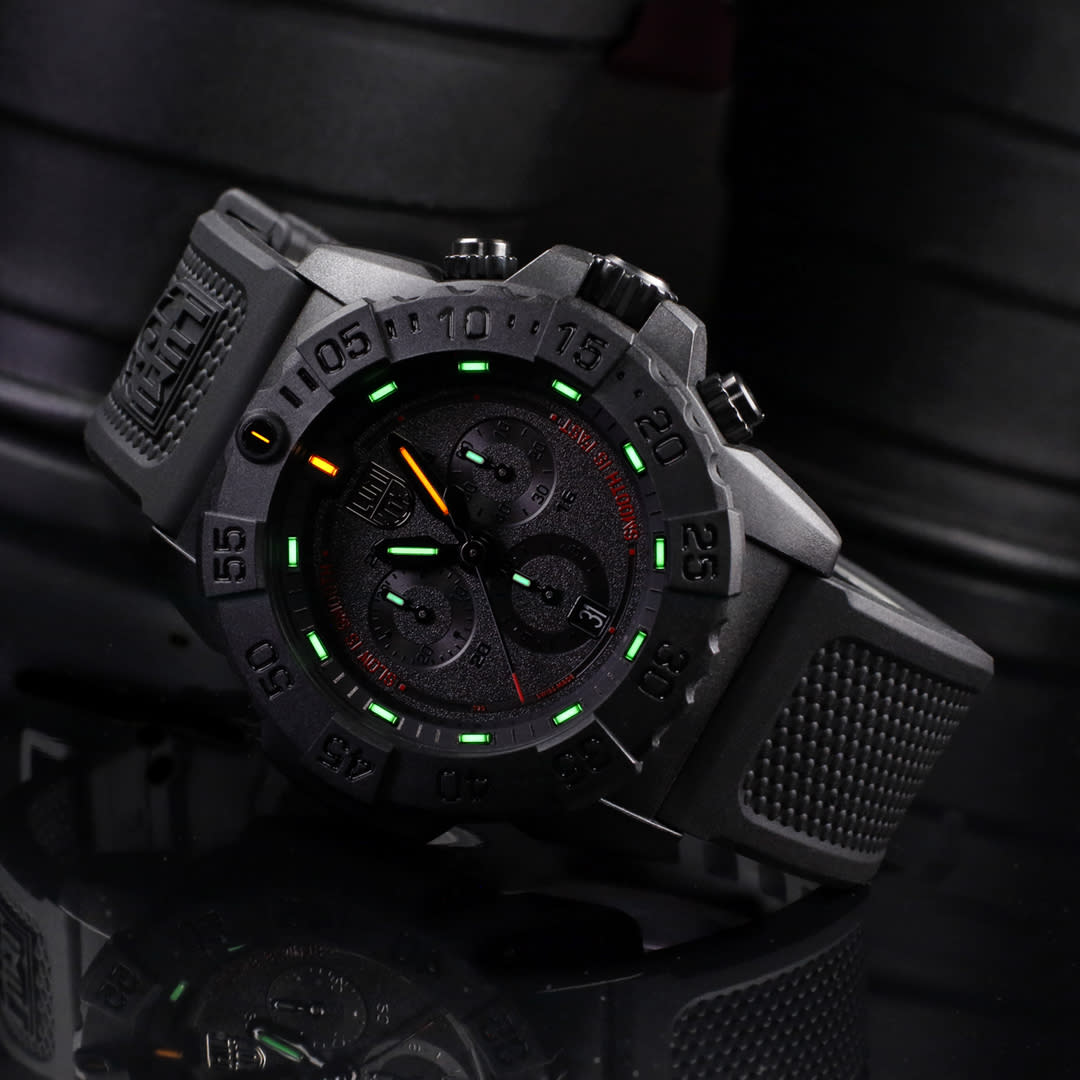 Luminox’s “Slow Is Smooth, Smooth Is Fast” Chronograph.