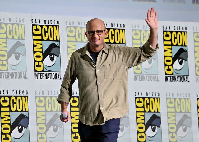 <p>Michael Buckner/getty</p> Eric Kripke at San Diego Comic-Con