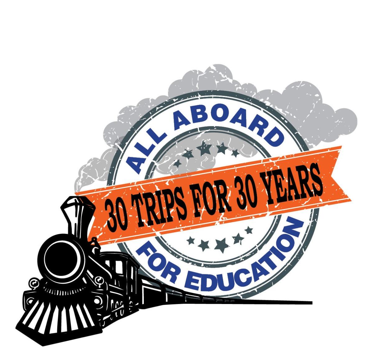 Kewanee Schools Foundation is  holding its “All Aboard for Education! 30 Trips for 30 Years” event  at 6 p.m. on Saturday, April 23, at Midland Golf Club in Kewanee.