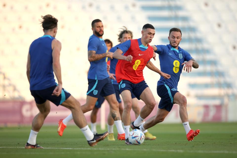 England World Cup 2022 Training Session: (The FA via Getty Images)