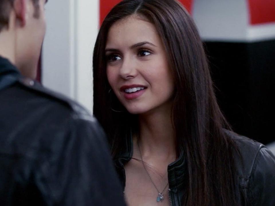 nina dobrev as elena gilbert on the vampire diaries