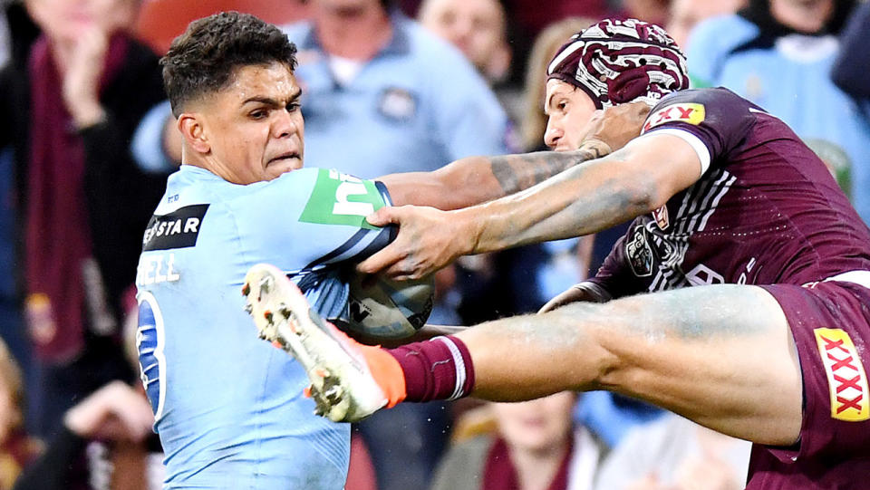 Latrell Mitchell has been axed for Origin II by NSW coach Brad Fittler. Pic: Getty