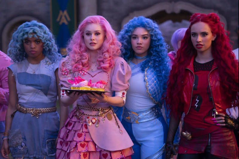 From left to right, Morgan Dudley, Ruby Rose Turner, Malia Baker and Kylie Cantrall star in "Descendants: The Rise of Red." Photo courtesy of Disney