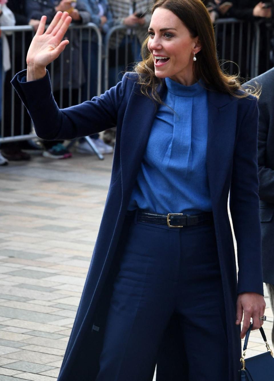 Kate Middleton's blue hues