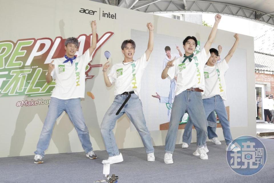 地球成員表演專為Acer Day改編的主題曲〈地球玩不累〉，8月初還有完整版MV與大家見面。