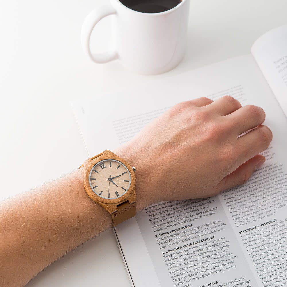 Personalized Men's Wooden Wristwatch