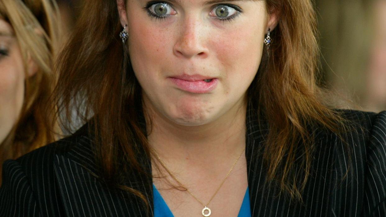 Princess Eugenie looks surprised