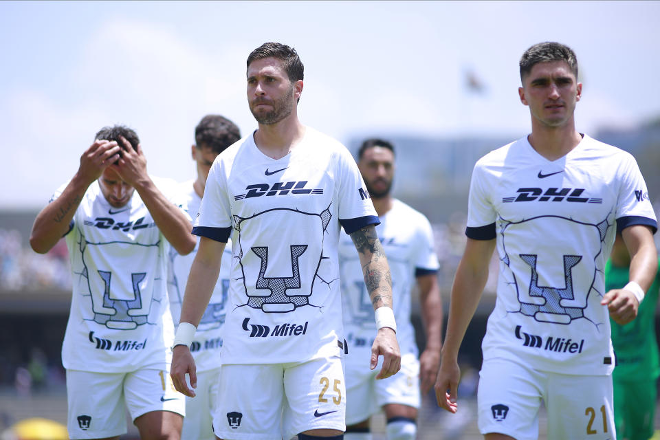 Pumas apenas suma una victoria en el Apertura 2022; la falta de contundencia ha sido uno de sus principales problemas. (Photo by Mauricio Salas/Jam Media/Getty Images)