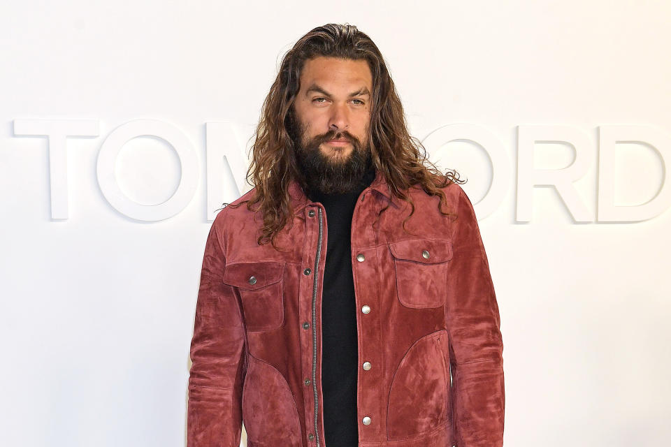 Jason Momoa talks about being secure in his masculinity. (Photo: Getty Images)