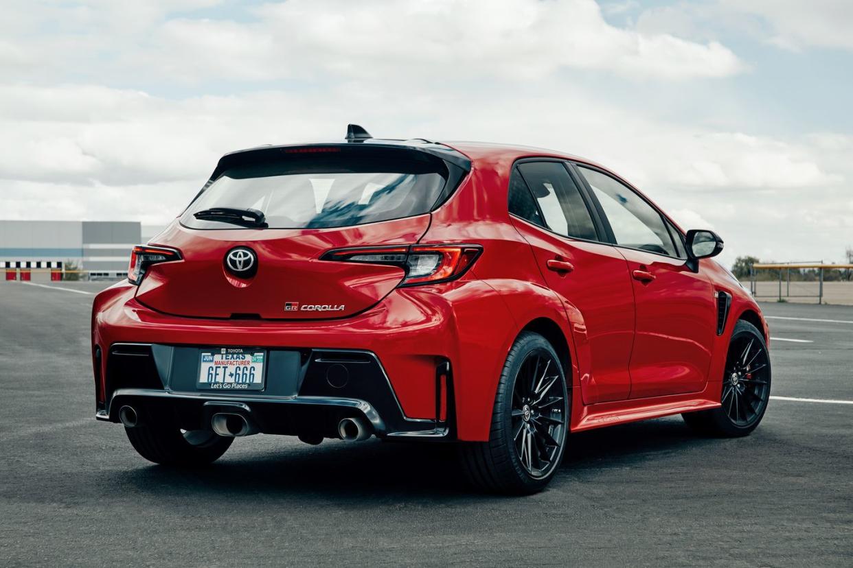 2023 honda civic type r and the toyota 2023 gr corolla