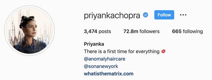 Priyanka's IG name