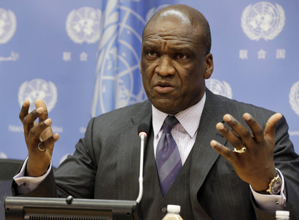 Ambassador John Ashe, of Antigua and Barbuda, the president of the General Assembly’s 68th session, at United Nations headquarters on Sept. 17, 2013. (Photo: Richard Drew/AP)