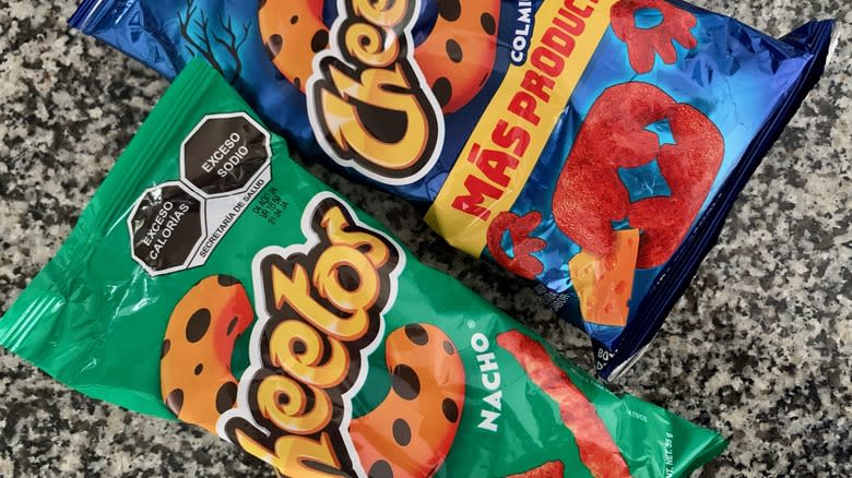 Nacho Cheetos and Cheetos Colmillios