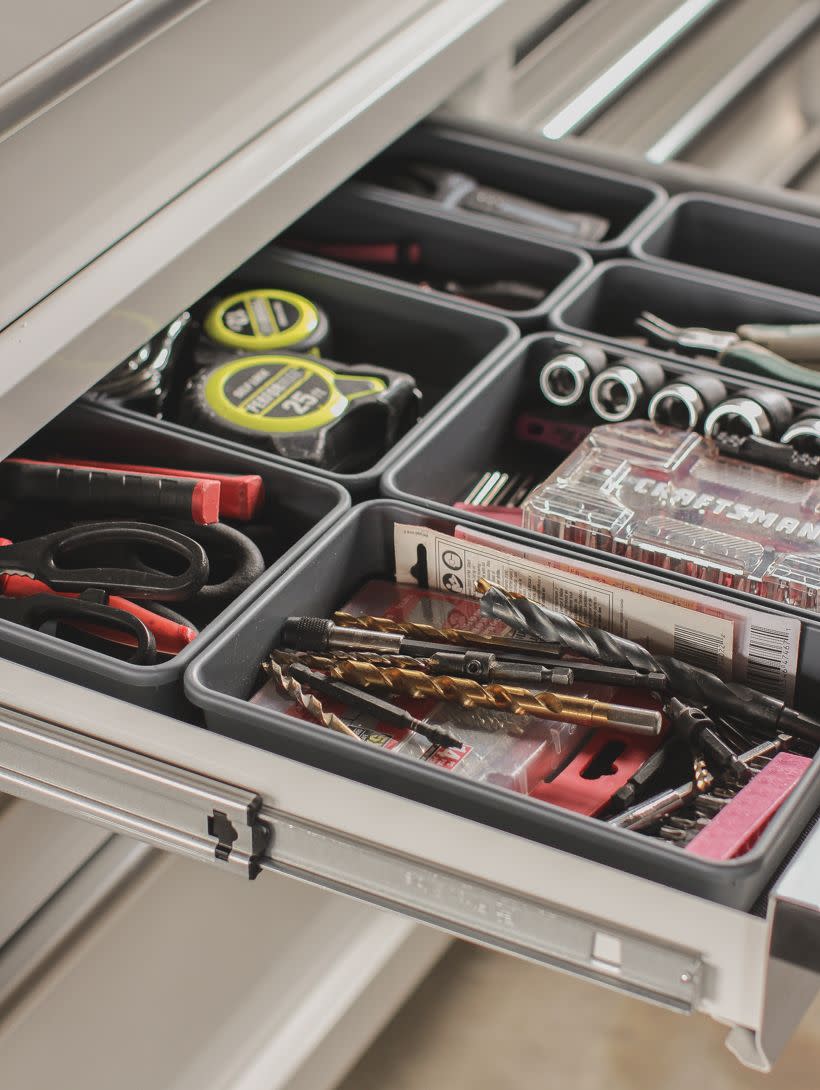 garage organization ideas small stuff in draw