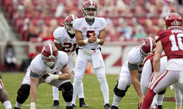 Bryce Young under center for Alabama.