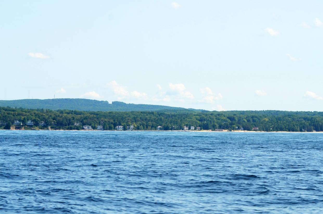 A view from Little Traverse Bay looking north.