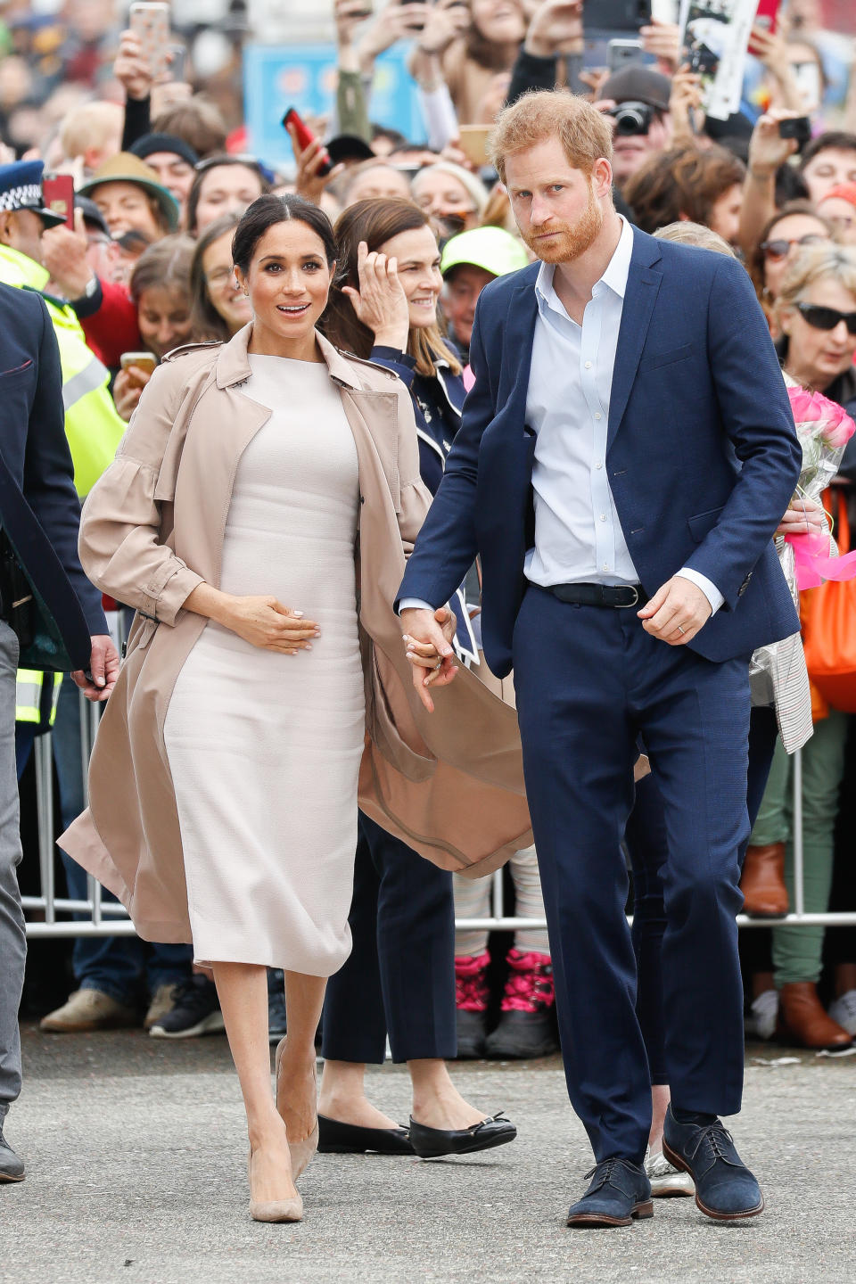 Harry and Meghan on their second to last day of their royal tour (Getty)