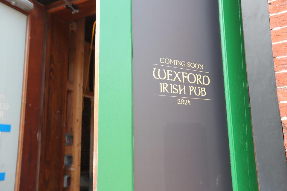 Lettering for the Wexford can be seen on each of the entrances to the City Market pub.