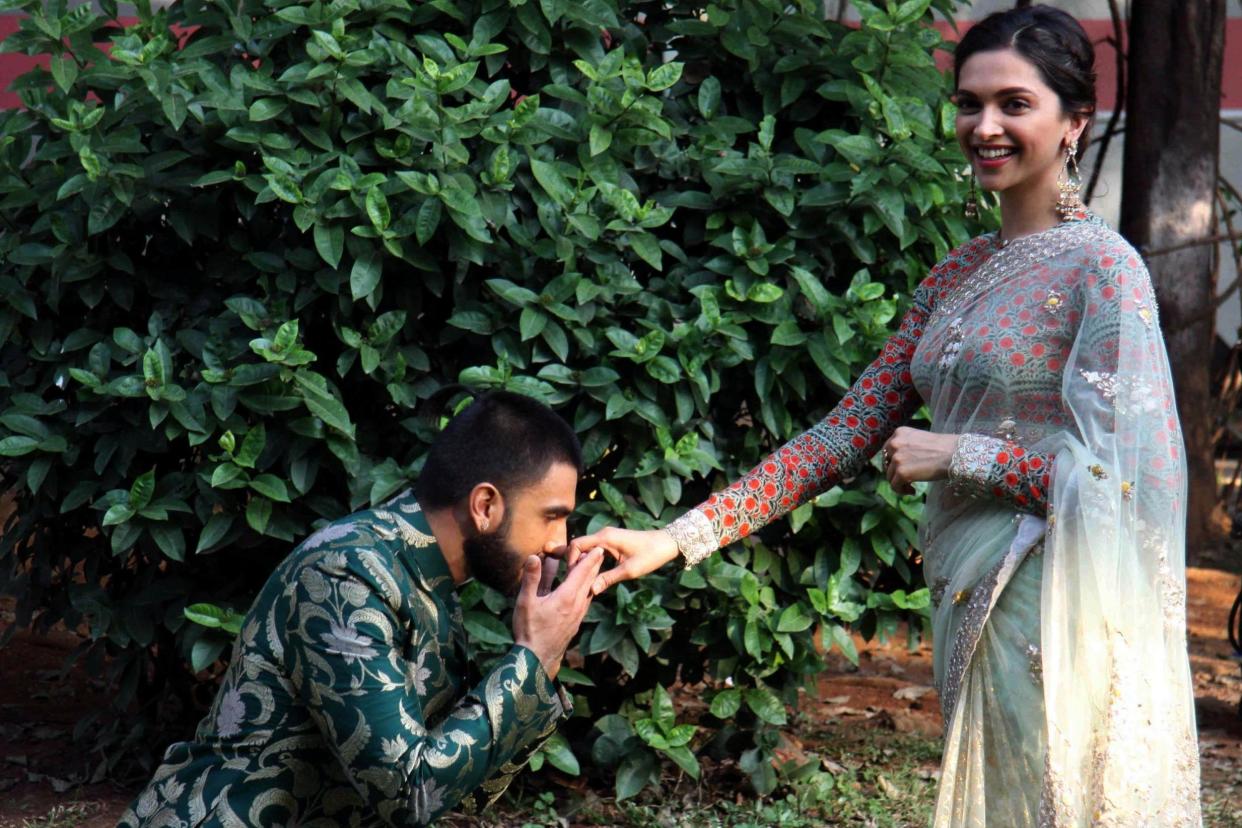 Loved-up: The couple shared the snaps online: AFP/Getty Images