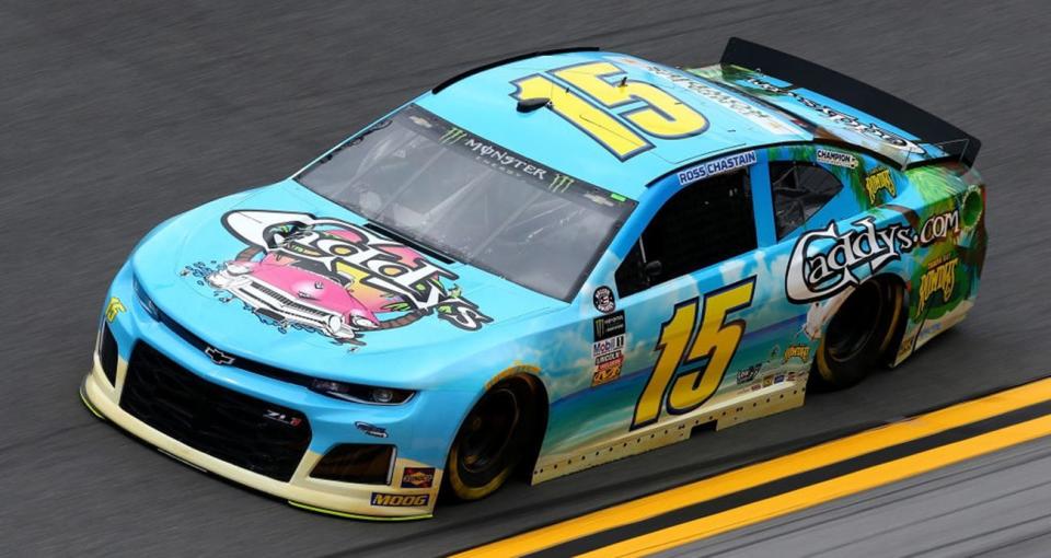 DAYTONA BEACH, FL - JULY 05: Ross Chastain, driver of the #15 Caddy\