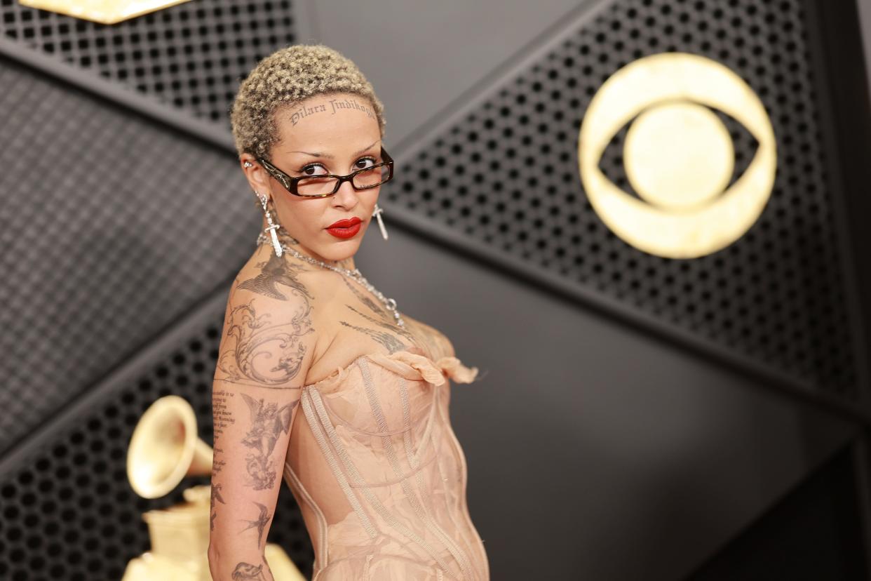 Doja Cat attends the 66th Grammy Awards at Crypto.com Arena on Feb. 4, 2024, in Los Angeles, California.