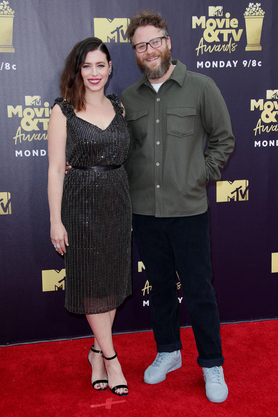 Lauren Miller and Seth Rogen