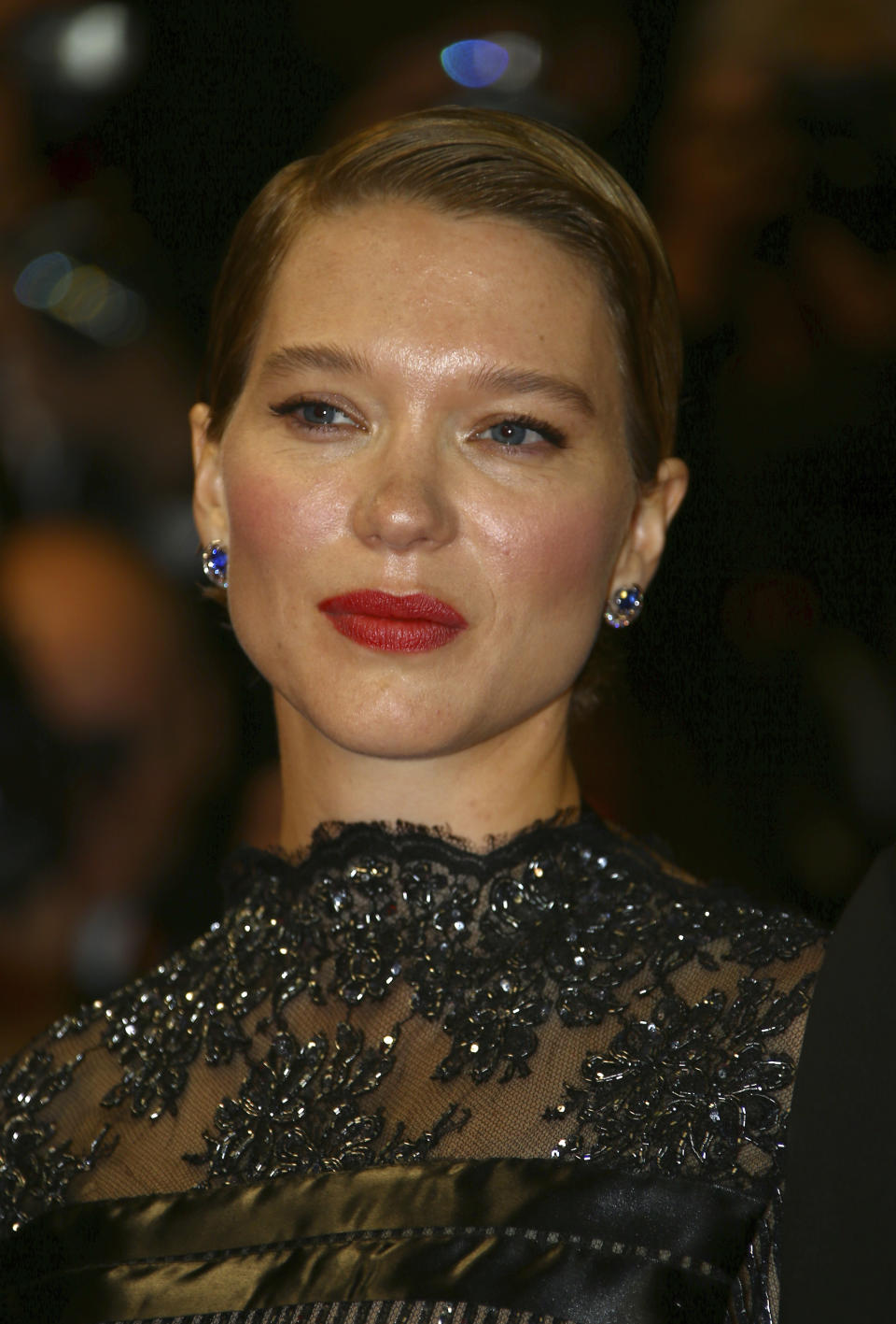 Lea Seydoux posa a su llegada al estreno de la película “Crimes of the Future” en la 75a edición del Festival de Cine de Cannes en Francia el 23 de mayo de 2022. (Foto Joel C Ryan/Invision/AP)