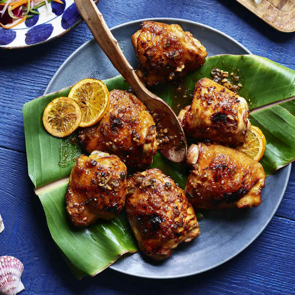 Huli Huli Chicken with Pineapple-Ginger Sauce