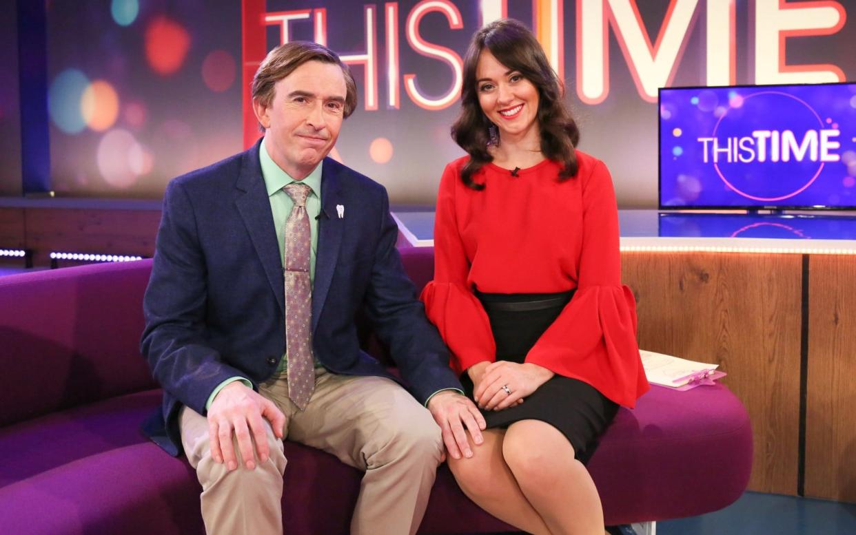 Steve Coogan (as Alan) with Susannah Fielding (as Jennie) in 'This Time with Alan Partridge' - WARNING: Use of this copyright image is subject to the terms of use of BBC Pictures' Digital Picture