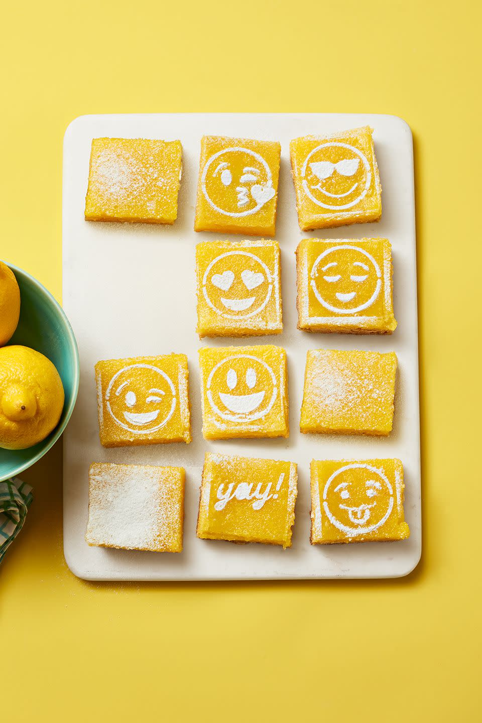 Emoji Lemon Bars